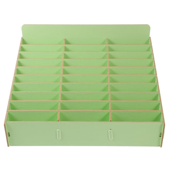 TUIBELYN Wooden Multi-grid Phones Holder Phones Storage Case Tabletop Compartment Mobile Phone Box