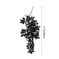 thumbnail image 1 of TUITOONM 31.5" Black Faux Maple Leaf Hanging Unique Dark Fall Garland for Wall, Door & Table Decor Ultra-Realistic Texture, 1 of 6
