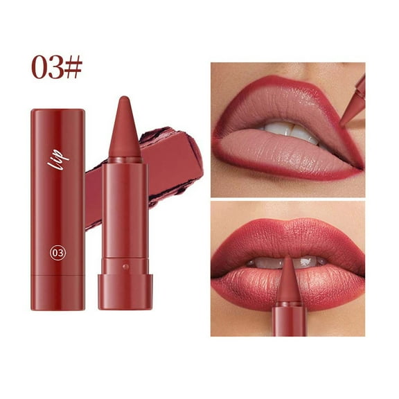 TUITOONM 6 Color Matte Lipstick Duo 2-in-1 Lip Liner & Lipstick, Smudgeproof & Transfer-Resistant for All-Day Wear