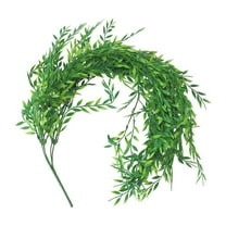 TUITOONM Artificial Weeping Willow Vine 25.6" Realistic Fake Hanging Plant with Leaves for Ceiling, Wall, and Indoor Green Decoration