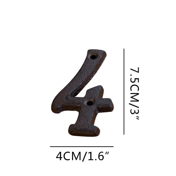 TUITOONM Black Vintage Metal Alphabet Letters Rustic Industrial Address Plaque Kit for Doors/Gardens Customizable Home Decor