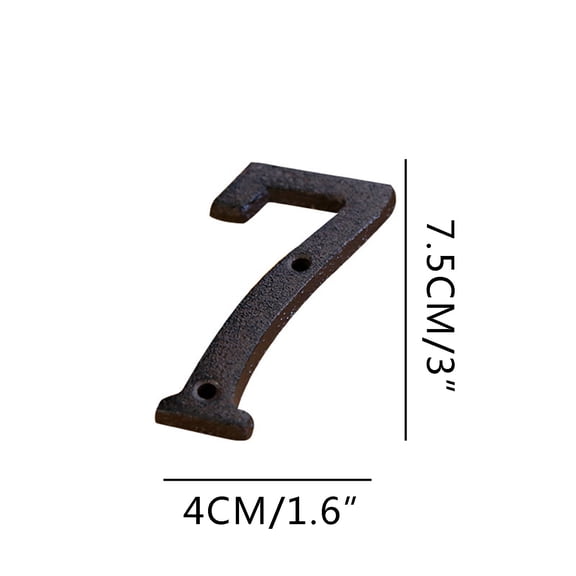 TUITOONM Black Vintage Metal Alphabet Letters Rustic Industrial Address Plaque Kit for Doors/Gardens Customizable Home Decor