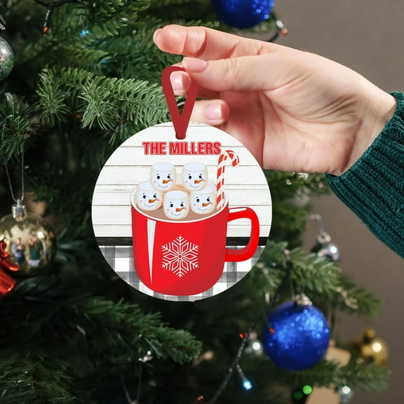 TUITOONM Coffee Mug Pattern Christmas Tree Hangings Door Window Wall Pendant Holiday Party Scene Props Home Winter Decoration