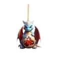 thumbnail image 1 of TUITOONM Cute Dinosaur Pendant Christmas Trees Bedroom Door Window Wall Decoration Festival Party Scene Arrangement Christmas Hanging Gifts, 1 of 5