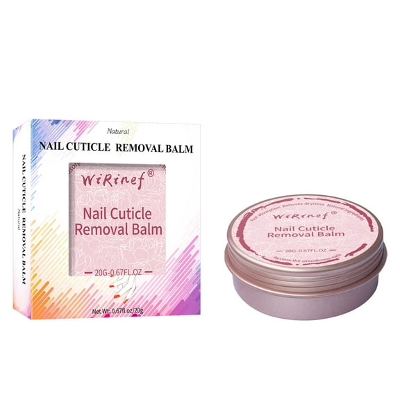 TUITOONM Cuticle Remover Cream Keratin-Dissolving Formula for Hard Skin, Moisturizing Nail Care Solution, 20g Portable Tin for Daily Use