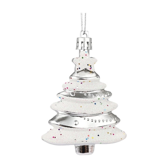 TUITOONM Electroplated Christmas Tree Pendant Christmas Trees Door Window Decoration Festival Party Scene Arrangement Christmas Hanging Prop