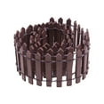 thumbnail image 1 of TUITOONM Fence Doll House Gardening Decoration Fence Meaty Wooden Fence Ornament,1.97 x35.4 in Mini Wood Picket Border, Weather-Resistant, Tool-Free Install, Flexible Accent for Fairy Gardens, 1 of 7