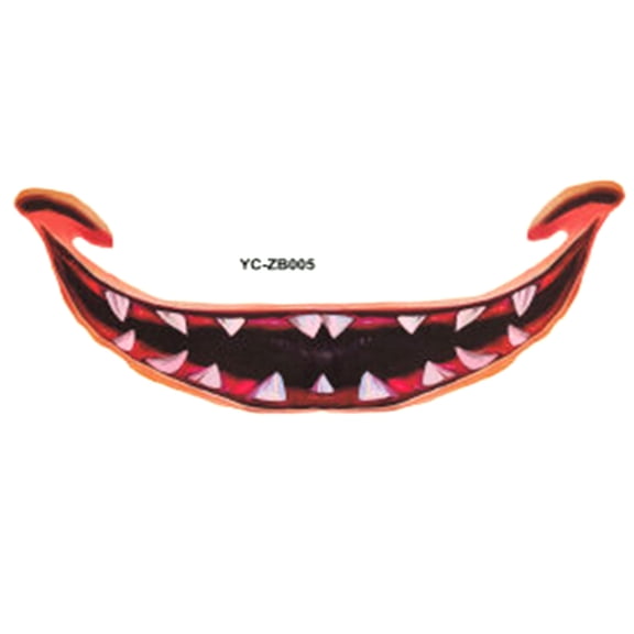 TUITOONM Halloween Mouth Stickers Horror Lip Decals 12 Scary DIY Lip Stickers for Costume Parties, Long-Lasting & Easy to Apply, Unisex Spooky Makeup