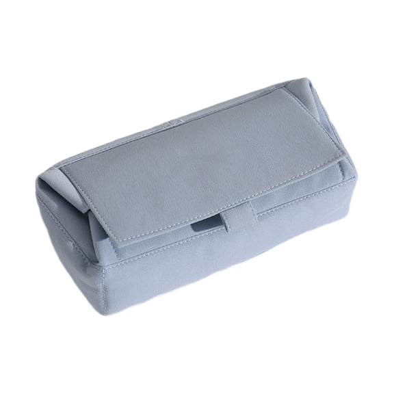 TUITOONM Magnetic Flip Cover Oxford Desktop Stationery Caddy Zipper-Free Neutral Fabric Supply Holder for Art Travel Desk Storage 7.8 X 3.9 X 1.9 Inches