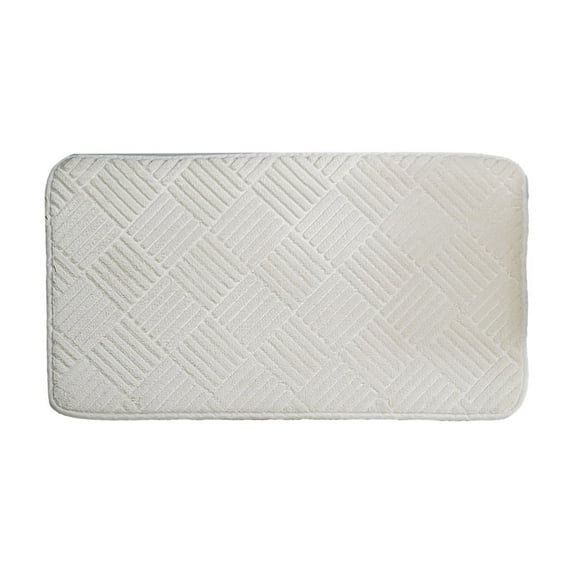 TUITOONM Minimalist Bathroom Mats Solid Color Bathroom Mats Toilet Floor Mats Entrance Home Non Slip Foot Mats Absorbent Quick Drying Door Mats 15.74x23.62Inch