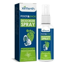 TUITOONM Natural Shoe Deodorizer Spray Foot & Shoe Odor Eliminator, Minty Freshness, 3.4oz Multi-Use Spray for Shoes/Gym Bags