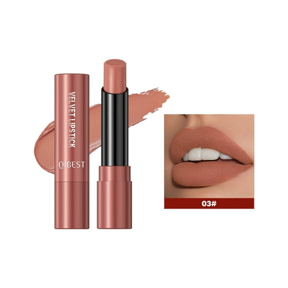 TUITOONM Non-Stick Matte Lipstick Velvet Long Lasting Lip Color, 0.13oz Hydrating Formula with High Saturation Pigment for All-Day Wear