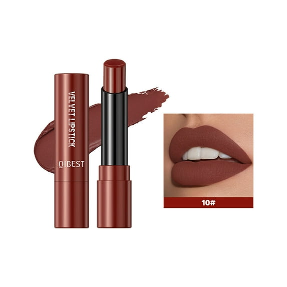 TUITOONM Non-Stick Matte Lipstick Velvet Long Lasting Lip Color, 0.13oz Hydrating Formula with High Saturation Pigment for All-Day Wear