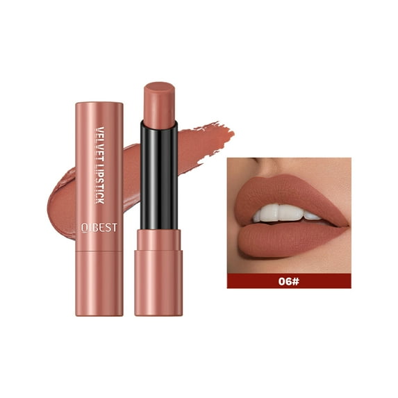 TUITOONM Non-Stick Matte Lipstick Velvet Long Lasting Lip Color, 0.13oz Hydrating Formula with High Saturation Pigment for All-Day Wear