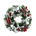 thumbnail image 1 of TUITOONM Pinecone Wreath Christmas Decoration Door Hanging Window Decoration With Lettering Plaques Hanging Christmas Garland Party Display Pendant, 1 of 5