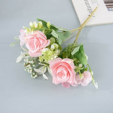 TUITOONM Rose Simulation Flower Home Decor Portable Wedding Bouquets for Bride Artificial Roses Flowers Decoration For Party Decor