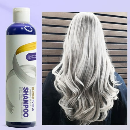 TUITOONM Shampoo To Removes Yellow Hair, 9.3 fl oz Purple Toning Shampoo for Blonde, Bleached & Highlighted Hair, Locks in Color, Neutralizes Brassiness, Gentle Formula for Vibrant Results
