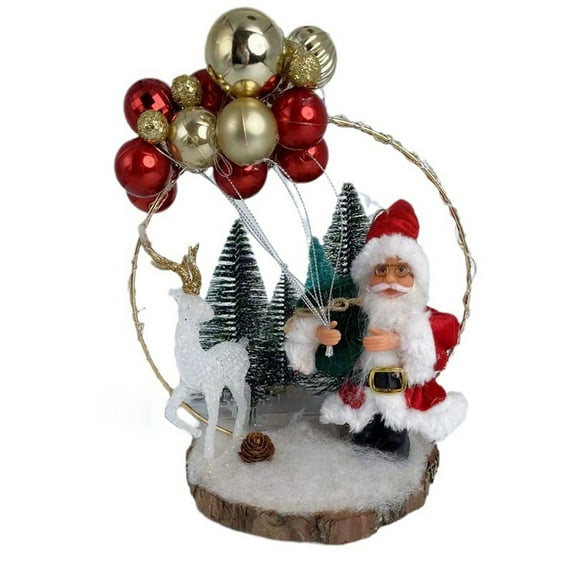 TUITOONM Snowman Christmas Trees Deer Wreath Christmas Simulation Garland Indoor Outdoor Home Desktop Ornament Festival Decoration Props