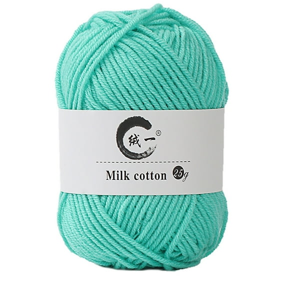 TUITOONM Soft Solid Color Milk Cotton Medium Thick Woolen Yarn Knitting Crochet for Making Scarves Sweaters Blankets Family Couples Winter Holiday Birthday Gifts
