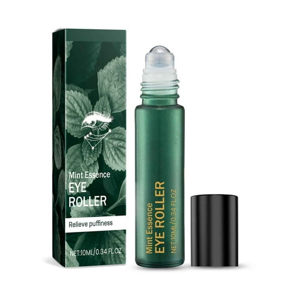 TUITOONM Under Eye Roller Dark Circle Corrector & Firming Serum Reduces Bags, Fine Lines Refreshing Mint Formula Unisex 10ml