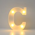 thumbnail image 1 of TUITOONM White LED Letter Lights for Decor Battery-Powered Standing/Hanging Alphabet Signs Warm Glow for Home/Events, 1 of 8