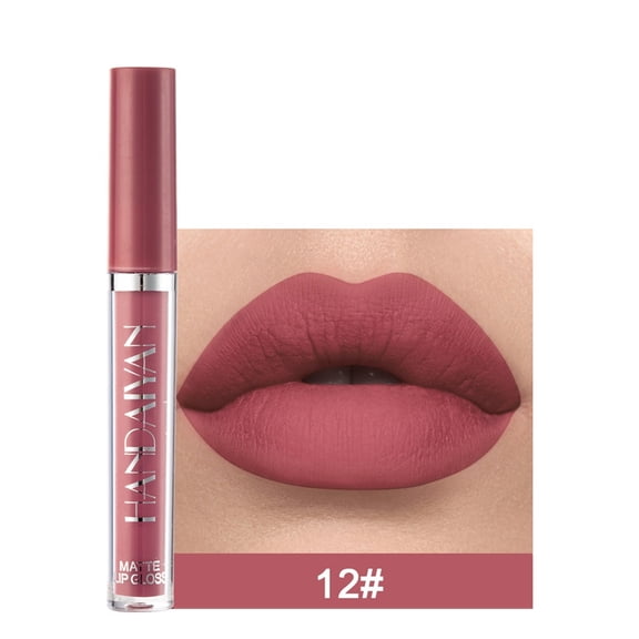 TUITOONM Womens Beauty Long Lasting Lip Liquid Matte Lipstick Lip Gloss Makeup 0.08 fl oz, Velvet Finish, High Pigment, Waterproof & Non-Stick, Moisturizing Formula