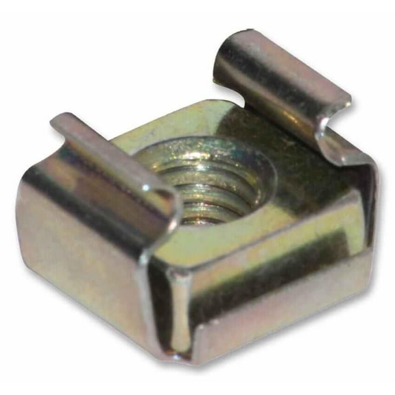 TUK - Black M6 Cage Nut, Screw and Washer Set - Pack of 50 Each