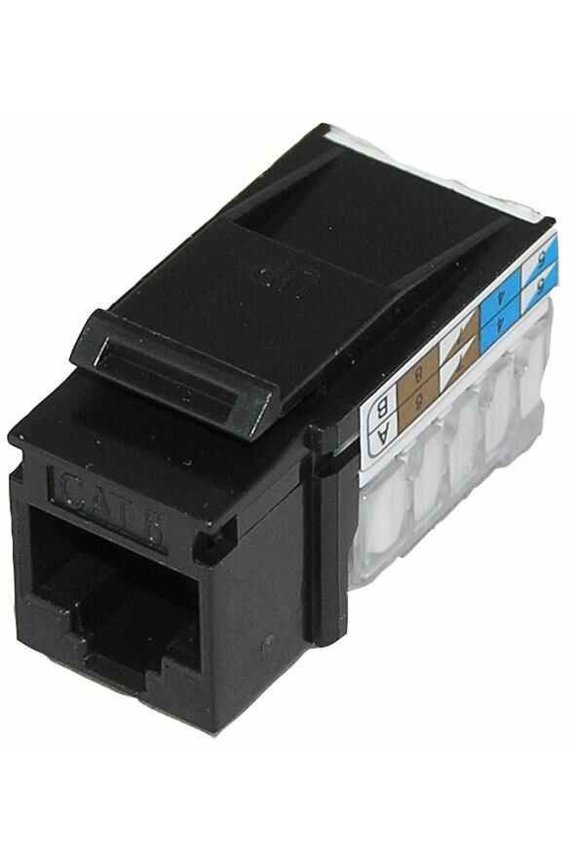 TUK - Cat6 Component Level Keystone Socket, Black