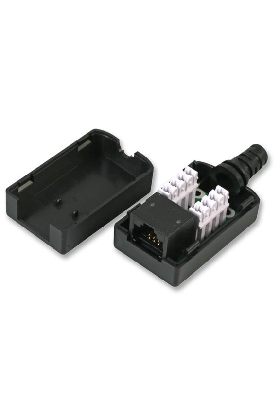 TUK - Cat6 Inline RJ45 Socket, Black