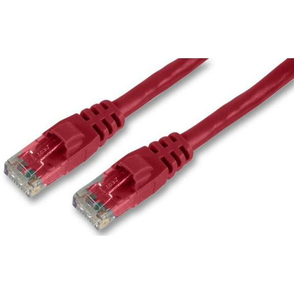 TUK - Cat6 RJ45 Male to Male Ethernet Patch Lead, 2m Red