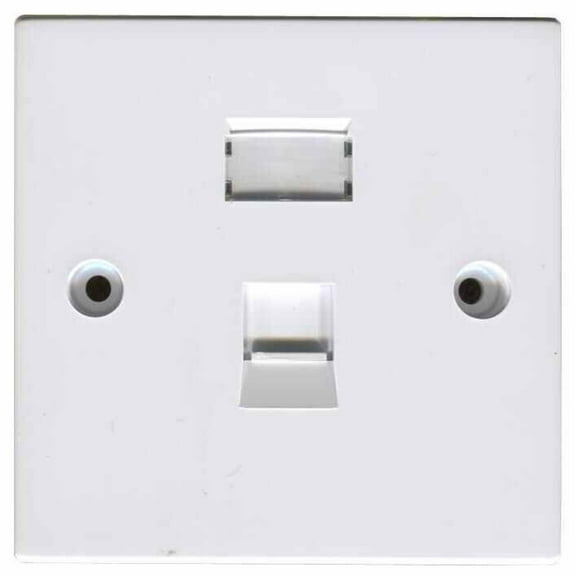 TUK - Cat6 RJ45 Single Socket Faceplate