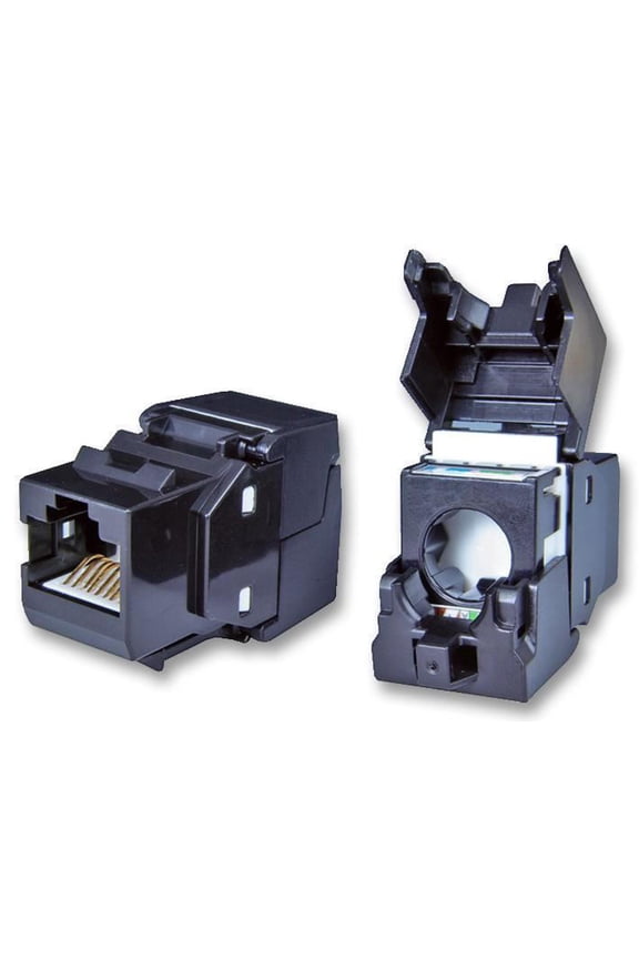 TUK - Cat6 Tool-less Keystone Socket - Black