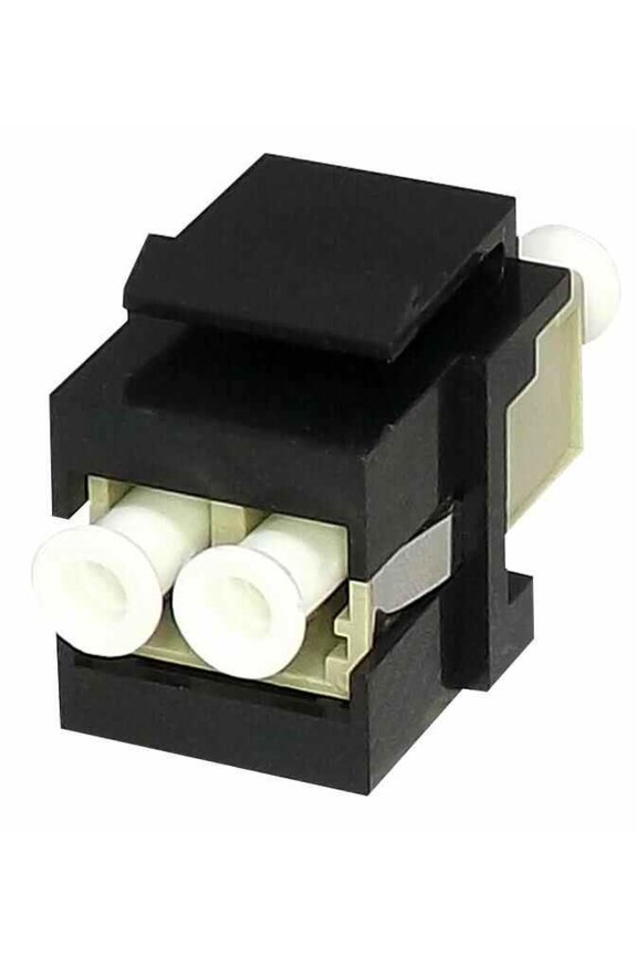 TUK - Multimode Fibre Keystone Coupler LC-LC Duplex, Black