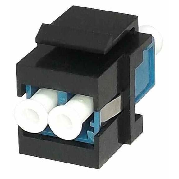 TUK - Singlemode Fibre Keystone Coupler LC-LC Duplex, Black