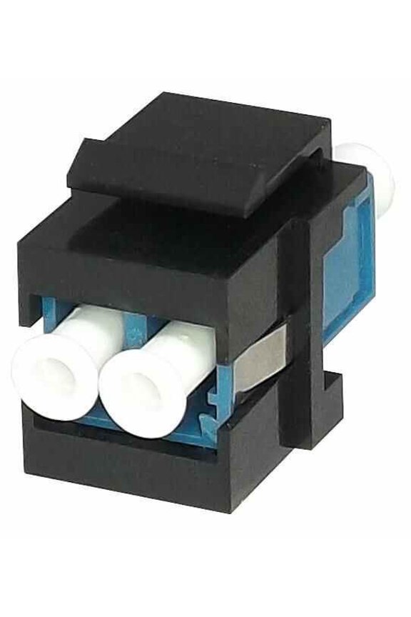 TUK - Singlemode Fibre Keystone Coupler LC-LC Duplex, Black