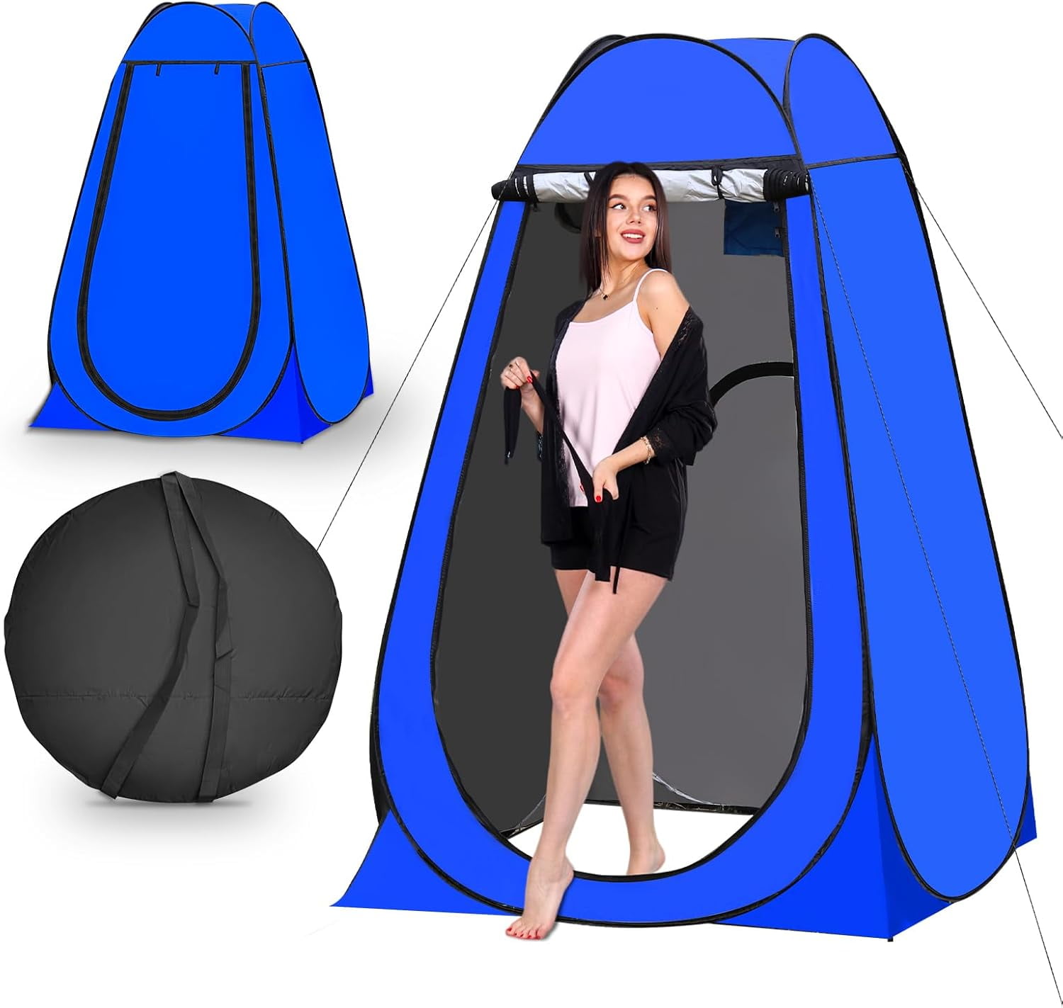 TUKAILAI Portable Pop Up Privacy Tent, Outdoor Camping Bathroom Toilet
