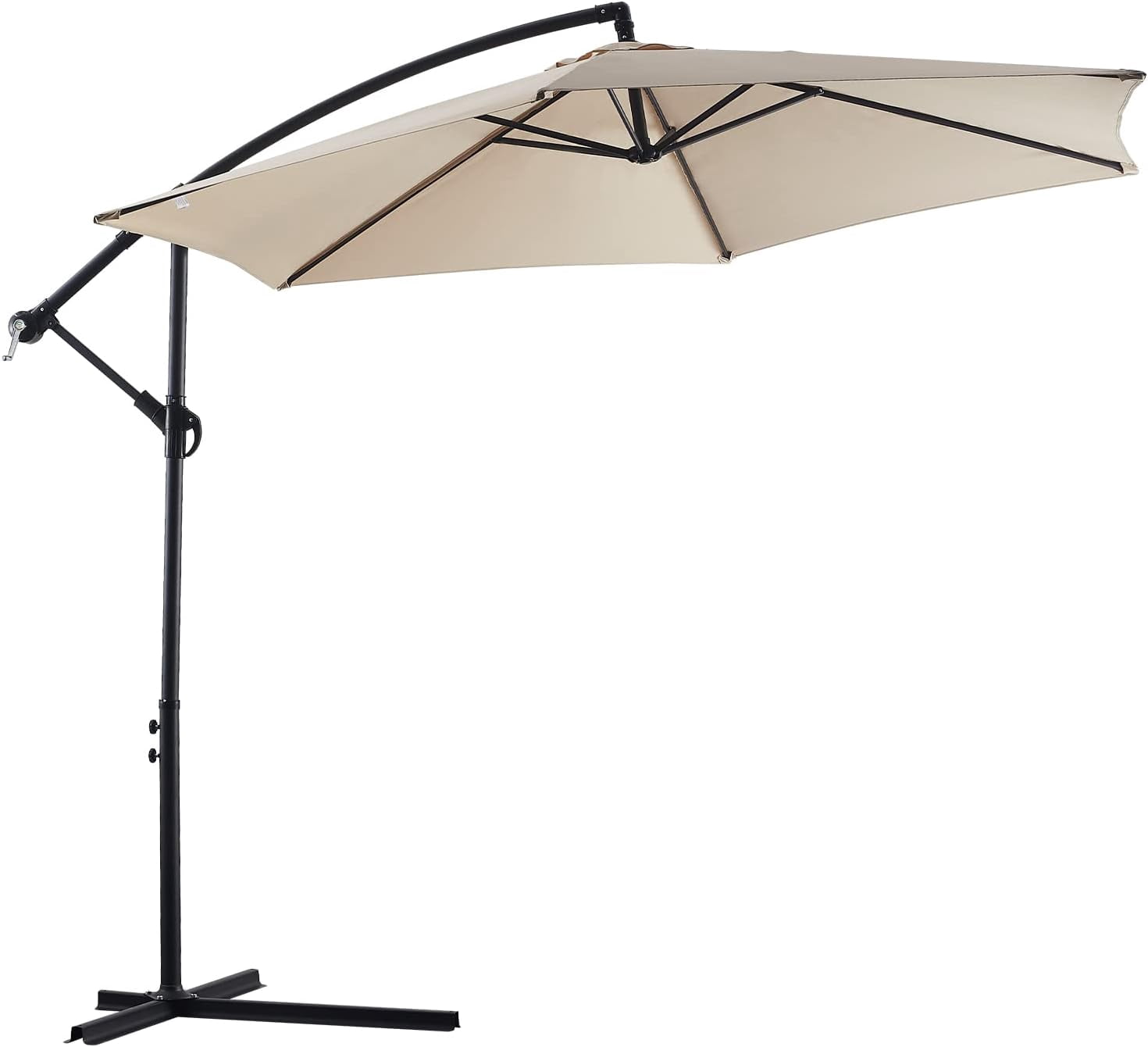 TUKAILAi 10ft Cantilever Patio Umbrella, Offset Hanging Outdoor Table ...