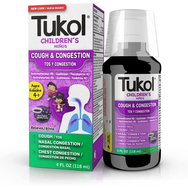TUKOL Children's Cough Medicine Cough & Congestion Relief, Chestal
