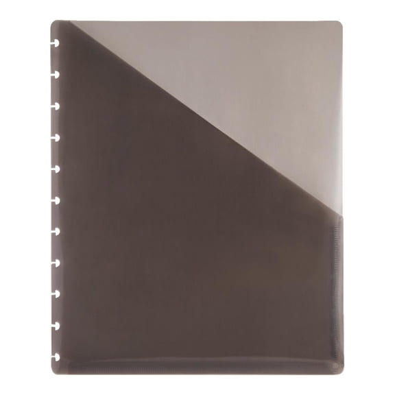 TUL Custom Note-Taking System Discbound Pocket Dividers, 8 1/2" x 11", Letter Size, Gray, Pack Of 2