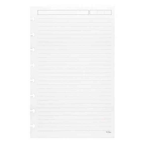 TUL Custom Note-Taking System Discbound Refill Pages, 5.5
