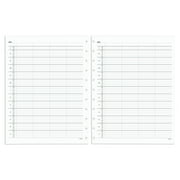 TUL  Discbound Daily Appointment Refill Pages, 4-Person Group Appointments, Letter Size, Undated, 50 Sheets