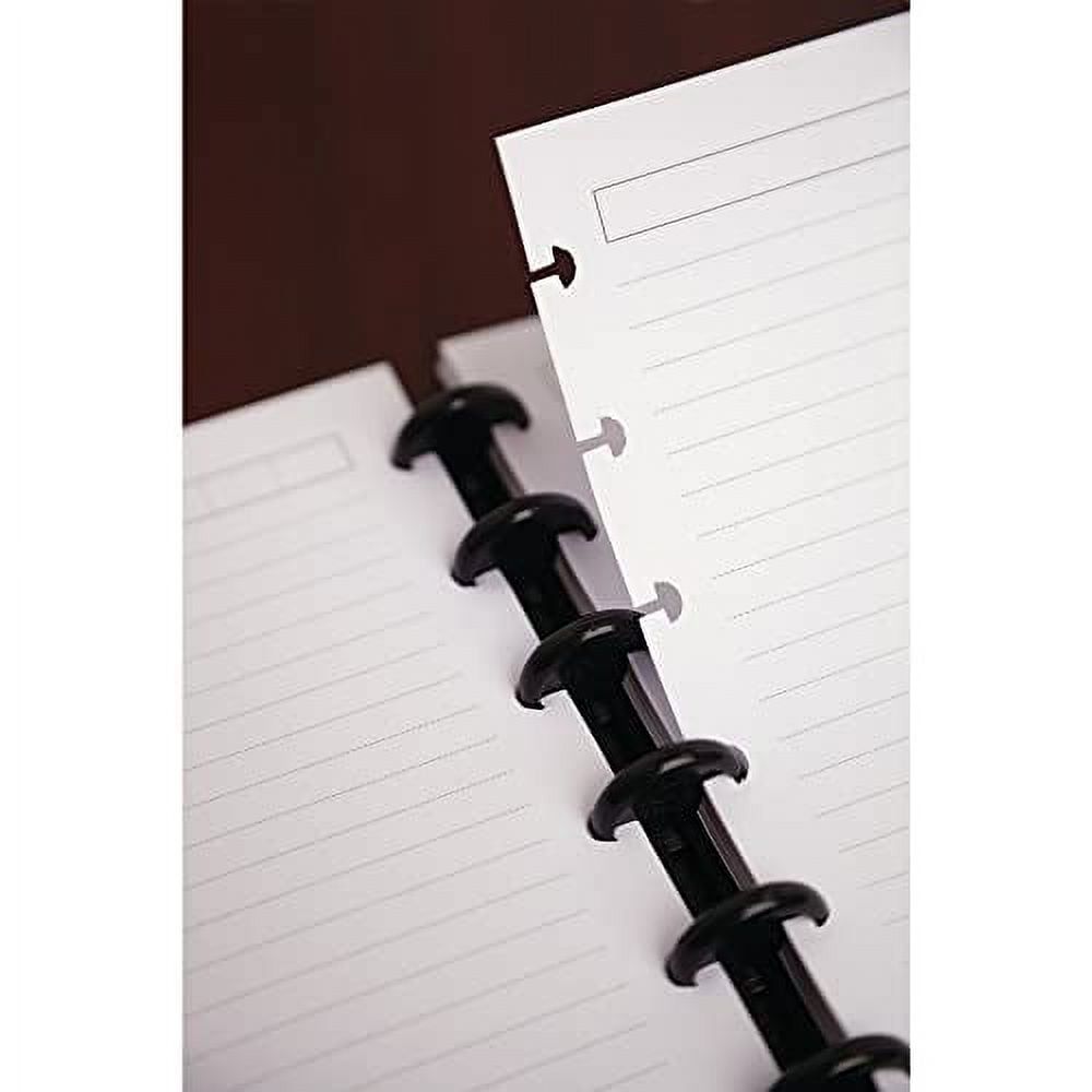 TUL Elements Custom Note-Taking System Discbound Notebook, 8 1/2" x 11", Narrow Ruled, 120 Pages (60 Sheets), Gunmetal/Pebbled
