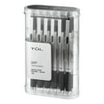 thumbnail image 1 of TUL GL1 Retractable Gel Pen, Needle Point, 0.7 mm, Gray Barrel, Black Ink, Pack Of 12, 1 of 2