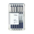 thumbnail image 1 of TUL Gel Pens, Retractable, Medium Point, 0.7 mm, Gray Barrel, Blue Ink, Pack Of 12, 1 of 2