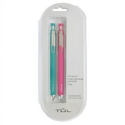 TUL  Mechanical Pencils, 0.7 mm, Teal/Pink Barrels, Pack Of 2 Pencils