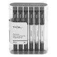 thumbnail image 1 of TUL® Permanent Markers, Fine Point, Silver Barrel, Black Ink, Pack Of 12 Markers, 1 of 2