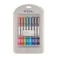 thumbnail image 1 of TUL Retractable Gel Pens, Bullet Point, 0.5 mm, Gray Barrel, Assorted Bright Ink Colors, Pack Of 8, 1 of 2