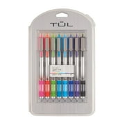 TUL Retractable Gel Pens, Bullet Point, 0.5 mm, Gray Barrel, Assorted Bright Ink Colors, Pack Of 8