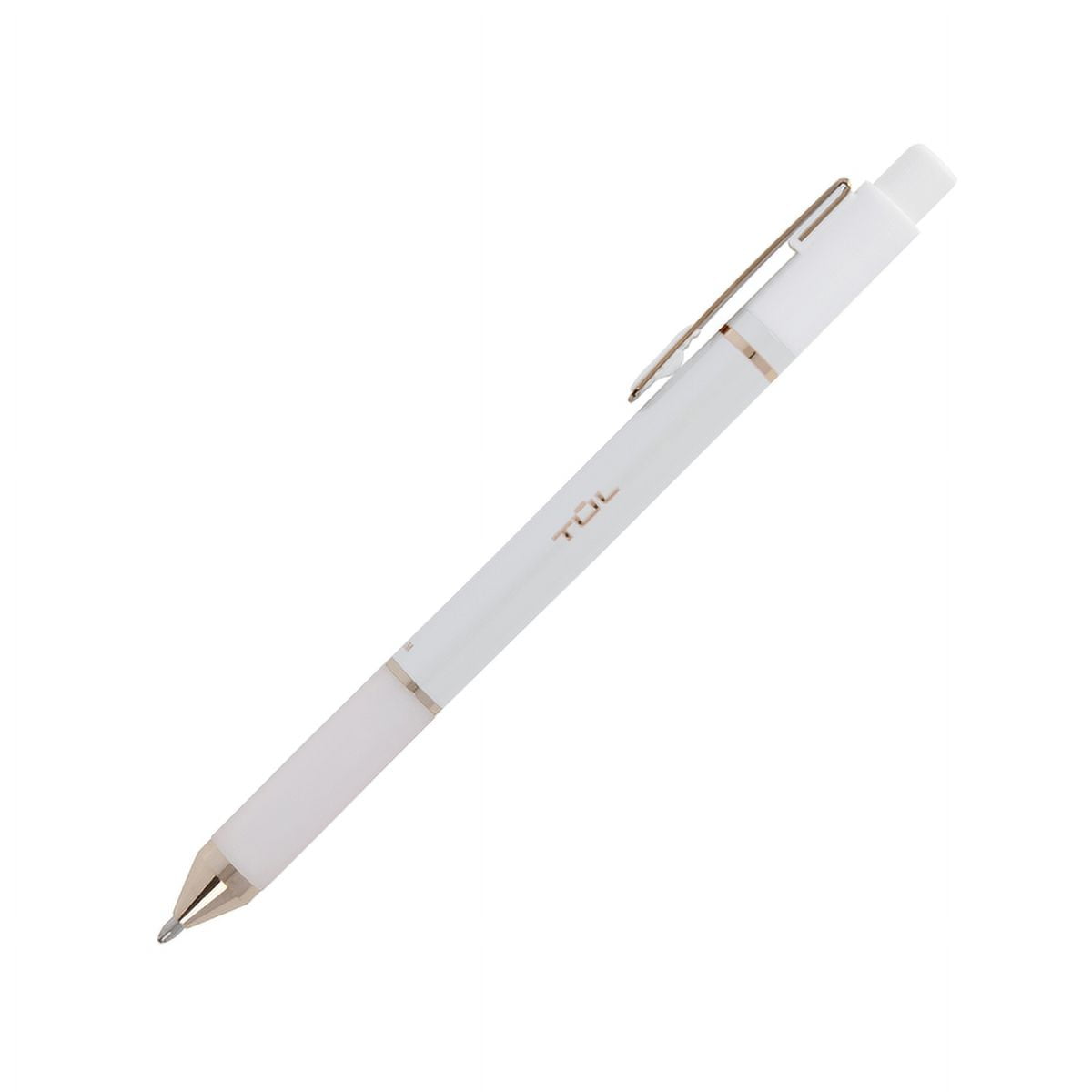 TUL Retractable Gel Pens, Mixed Metals, Medium Point, 0.7 mm, Pearl White Barrel, Blue Ink