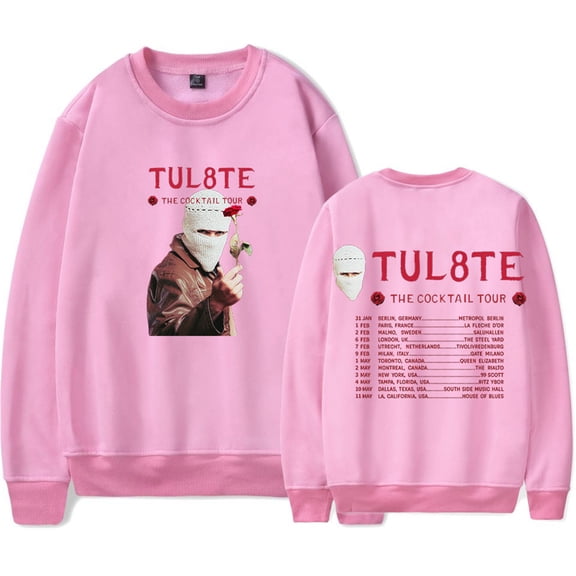 TUL8TE The Cocktail Tour 2025 Sweatshirts Hip Hop Crewneck Fashion Casual Pullovers